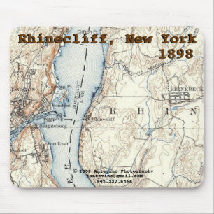 Rhinecliff historisches Karte mousepad