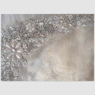 Rhinestone-Patina, Dekoratives Motiv Hintergrund Seidenpapier
