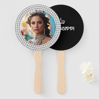 Rhinestone-Rand-Photo-Pageant-Waver Fächer