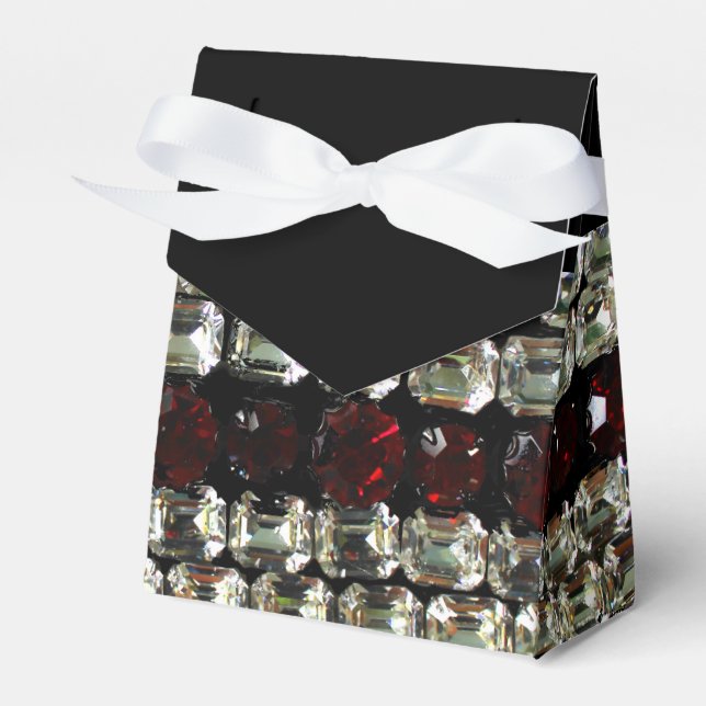 Rhinestones - Vintager Schmuck Geschenkschachtel (Vorderseite)