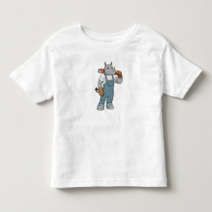 Rhino als Handyman mit Wasserpumpenzange Kleinkind T-shirt