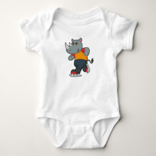 Rhino bei Ice Skaten mit Ice-Skaten Baby Strampler