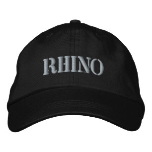 RHINO BESTICKTE BASEBALLKAPPE