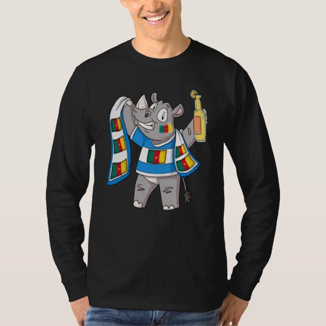 Rhino Fan Cameroon T-Shirt (Vorderseite)