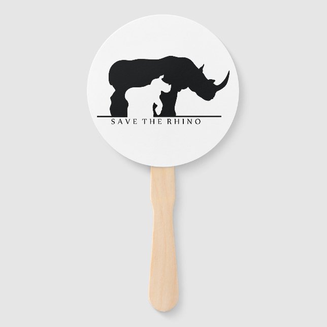 Rhino gerettet fächer (Vorderseite)