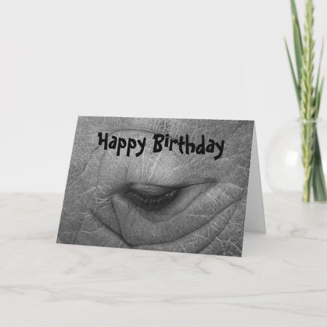 Rhino, glücklich zum Geburtstag Karte (Vorderseite)
