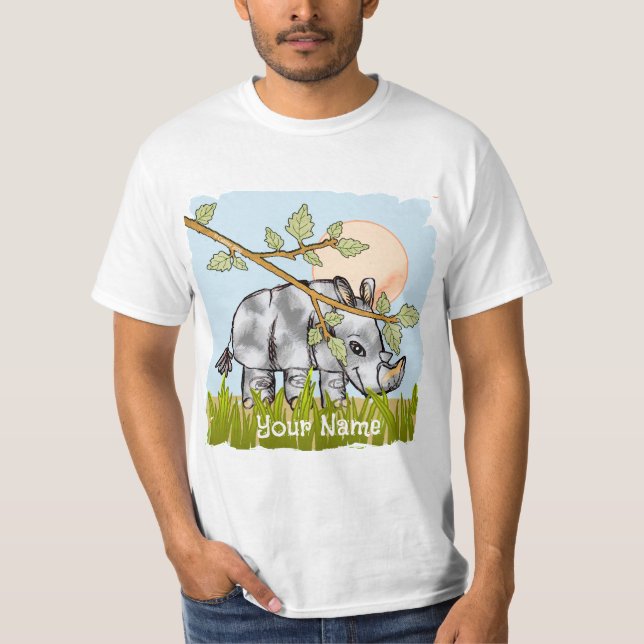 Rhino Hiding T-Shirt (Vorderseite)