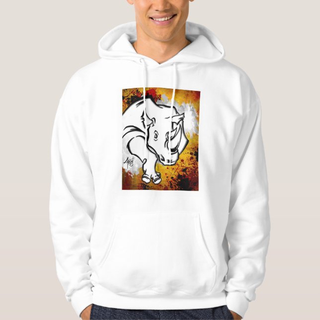 Rhino Hoodie (Vorderseite)