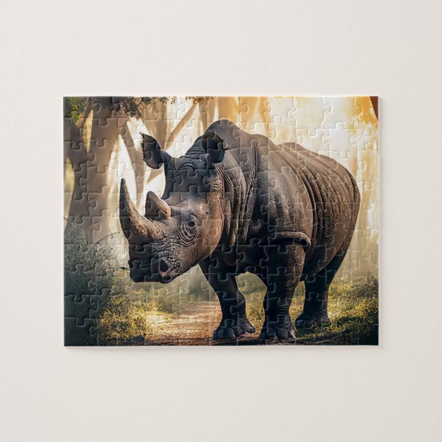 Rhino Jigsaw Puzzle - Jungle (Horizontal)
