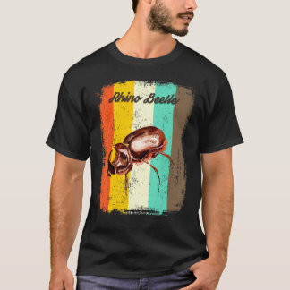 Rhino Käfer Shirt Retro 70er Vintag Insekt Lover