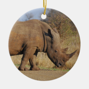 Rhino Keramik Ornament
