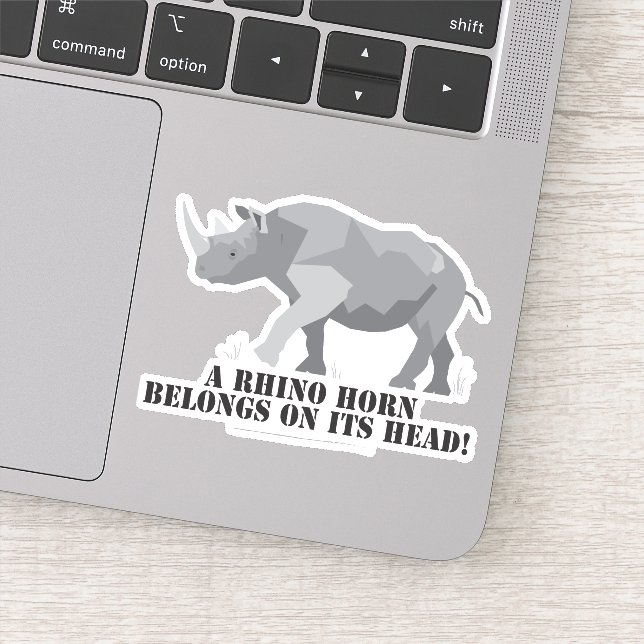 Rhino-Konservierung Aufkleber (Detail)