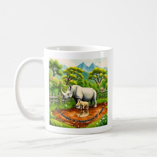 Rhino Liebe Kaffeetasse (Links)
