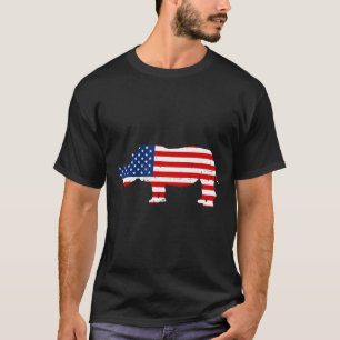 Rhino Lover Rhinoceros Horn-Safari T-Shirt
