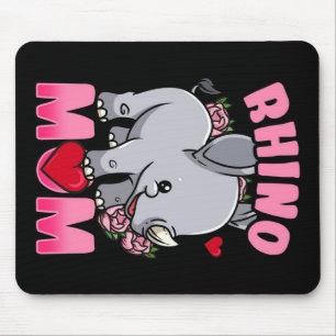 Rhino Mama   Geschenk für die Rhino-Mama des Eigen Mousepad