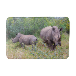 Rhino-Mama und Babybadematte Badematte