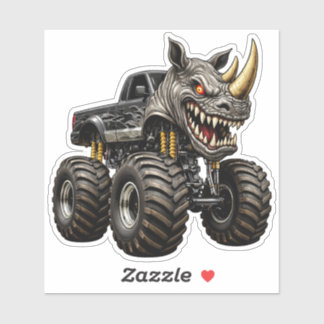Rhino Monster Truck Beast  Aufkleber