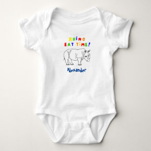 Rhino-niedliche Babykörperhose Baby Strampler