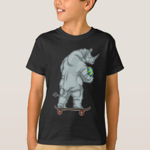 Rhino Ostereaster Ei Skateboard T-Shirt