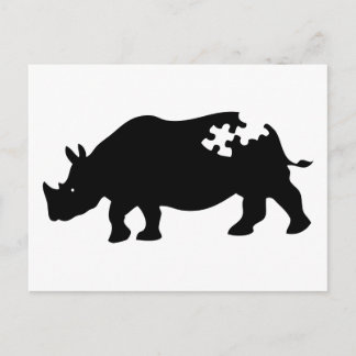 Rhino Postcard Postkarte