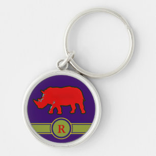Rhino R Anfangsname Schlüsselanhänger