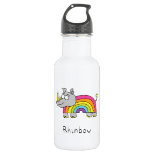 Rhino Rainbow Niedlich Kids Edelstahlflasche