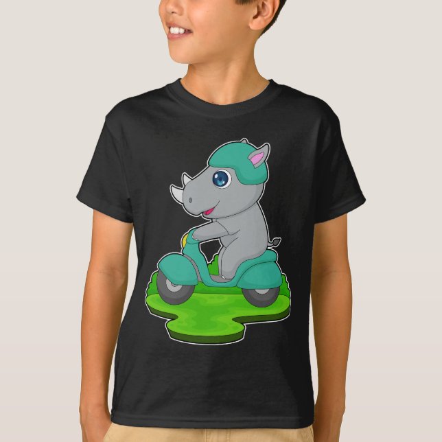 Rhino Scooter T-Shirt (Vorderseite)
