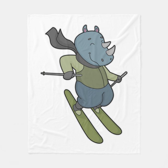 Rhino Skier Ski Fleecedecke (Vorderseite)