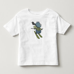 Rhino Skier Ski Kleinkind T-shirt