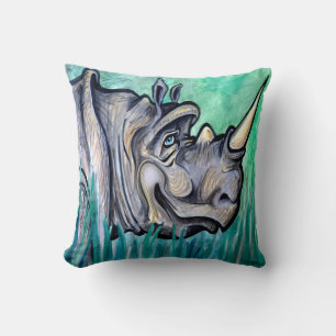 Rhino Throw Pillow Kissen