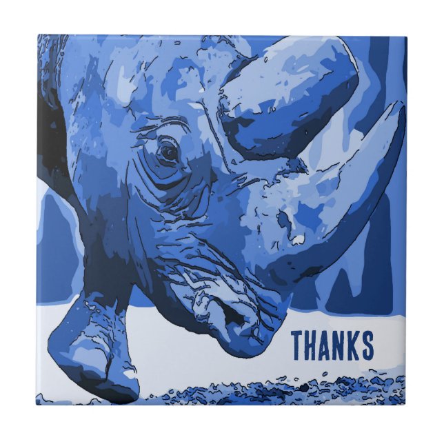Rhino Tile, holländischer Look, Personalize Fliese (Vorderseite)