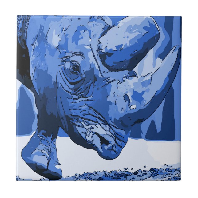 Rhino Tile, holländischer Look, Personalize Fliese (Vorderseite)