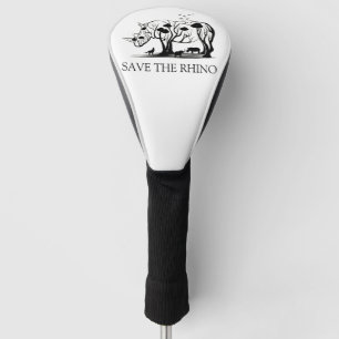 Rhino Tree Silhouette Rhino Gerettet Golf Headcover