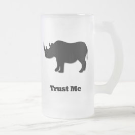 Rhino Trust Me schwarz Mattglas Bierglas