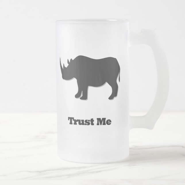 Rhino Trust Me schwarz Mattglas Bierglas (Rechts)