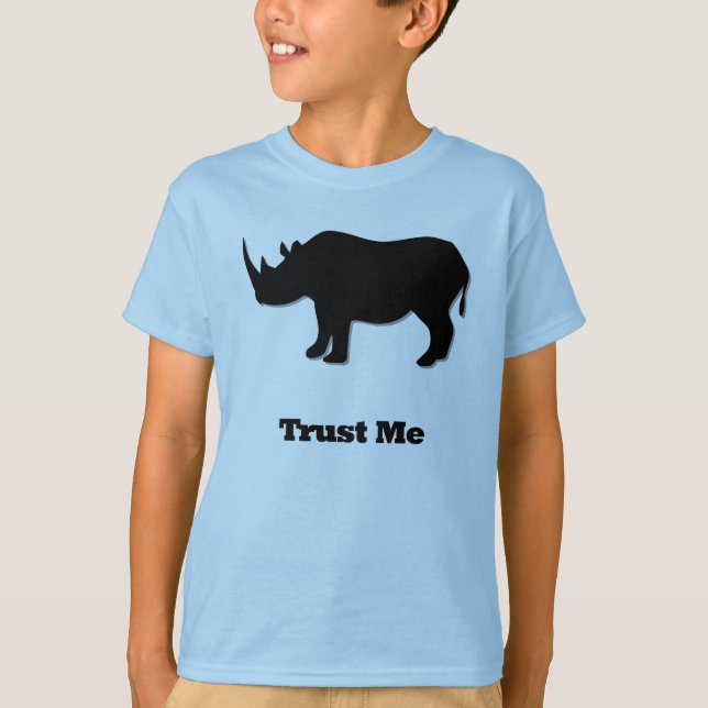 Rhino Trust Me schwarz T-Shirt (Vorderseite)