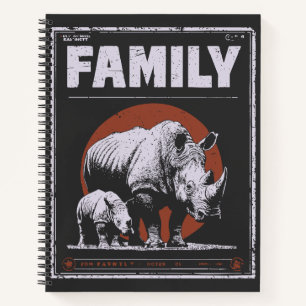 Rhino und Calf - Sanfte Kraft in der Wildnis Notizbuch