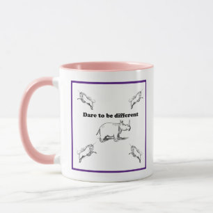 Rhino unter Unicorns wagen es, einen anderen Carto Tasse