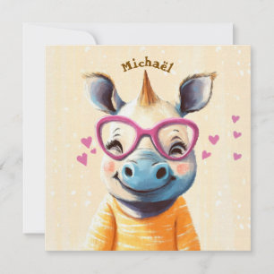 Rhino Valentinstag Herz Abzeichen Kinder Schule 