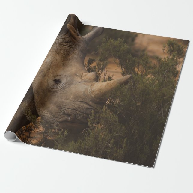 RHINO WILD TIERE GESCHENKPAPIER (Ungerollt)