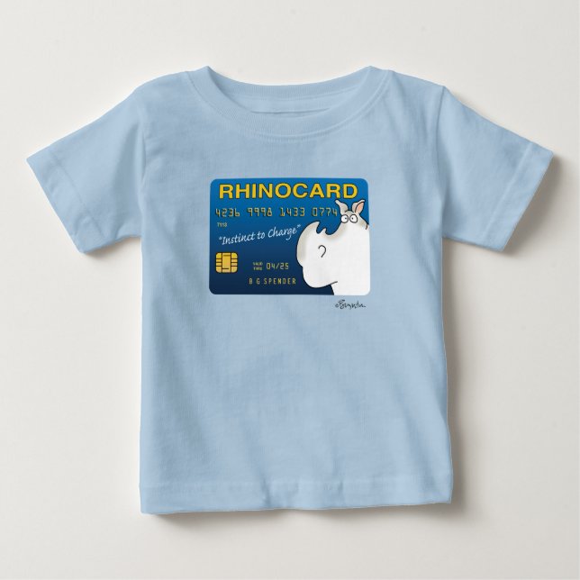 RHINOCARD: INSTINCT TO CHARTA von Sandra Boynton Baby T-shirt (Vorderseite)