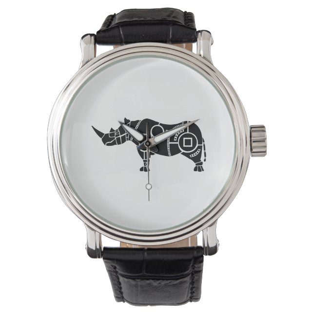 Rhinoceros Armbanduhr (Vorderseite)