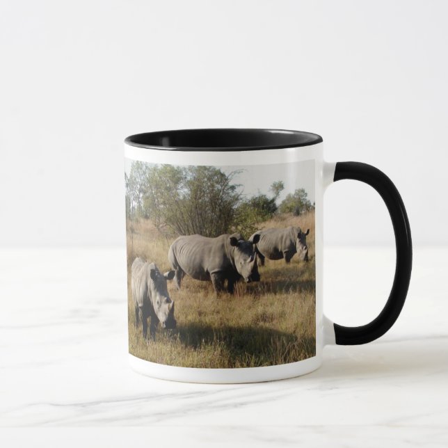 Rhinocéros blancs dans la tasse de Sabi Sabi (Droite)