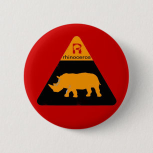 Rhinoceros Button