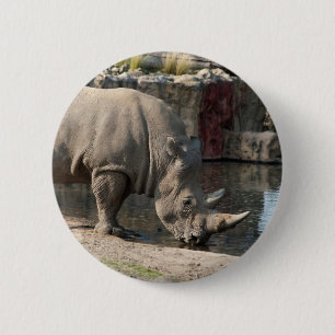 Rhinoceros Button