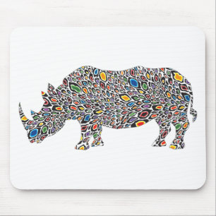 Rhinoceros-Cheetah Mousepad
