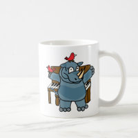 Rhinocéros de CU jouant la tasse de piano