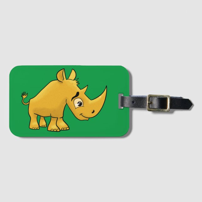Rhinoceros Gepäckanhänger (Vorderseite (Horizontal))