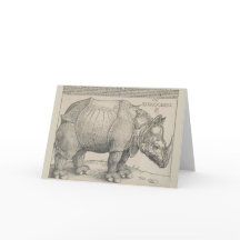 Rhinoceros, Holzschnitt von Albrecht Durer