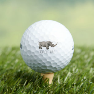 Rhinoceros Illustration Rhino Benutzerdefinierte M Golfball
